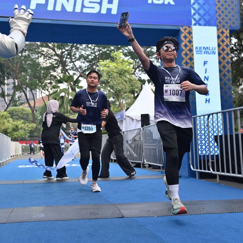 Race photo from KEMLU RUN 2026