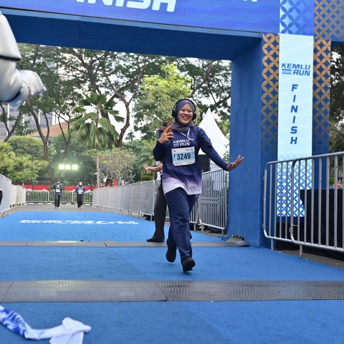 Race photo from KEMLU RUN 2026