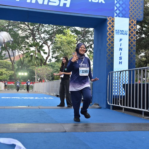 Race photo from KEMLU RUN 2026