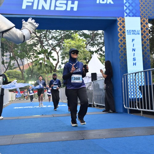 Race photo from KEMLU RUN 2026