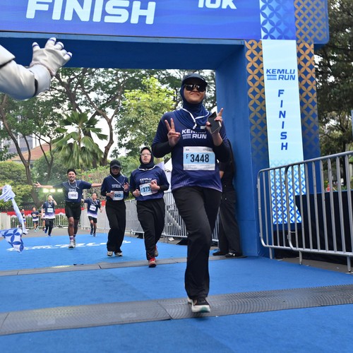 Race photo from KEMLU RUN 2026