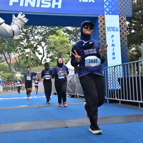 Race photo from KEMLU RUN 2026