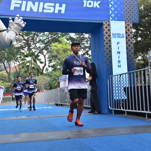 Race photo from KEMLU RUN 2026