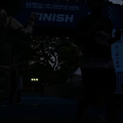 Race photo from KEMLU RUN 2026