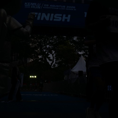 Race photo from KEMLU RUN 2026