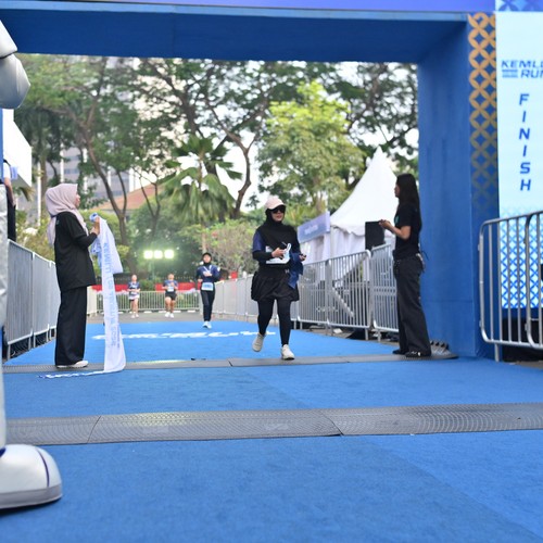 Race photo from KEMLU RUN 2026