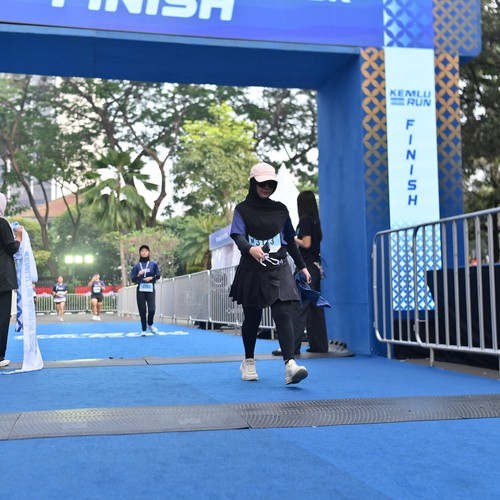Race photo from KEMLU RUN 2026