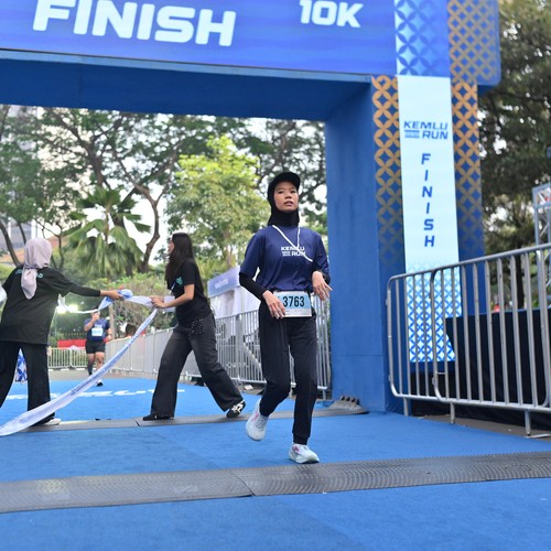 Race photo from KEMLU RUN 2026