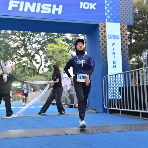 Race photo from KEMLU RUN 2026