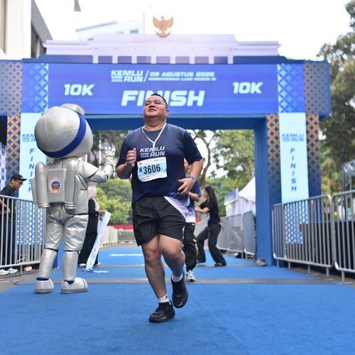 Race photo from KEMLU RUN 2026