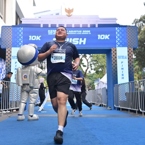 Race photo from KEMLU RUN 2026