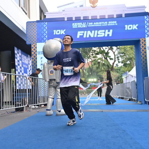 Race photo from KEMLU RUN 2026