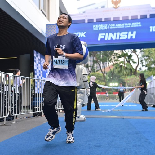 Race photo from KEMLU RUN 2026