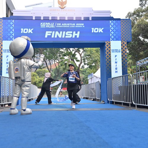 Race photo from KEMLU RUN 2026