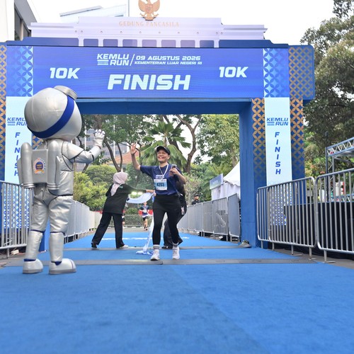 Race photo from KEMLU RUN 2026