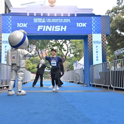 Race photo from KEMLU RUN 2026