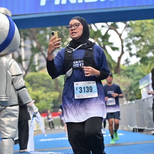 Race photo from KEMLU RUN 2026