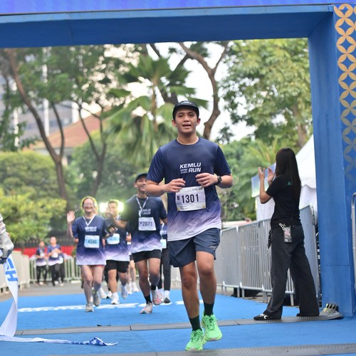 Race photo from KEMLU RUN 2026