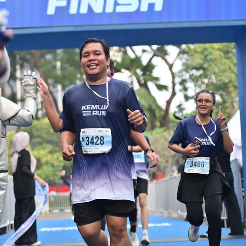 Race photo from KEMLU RUN 2026