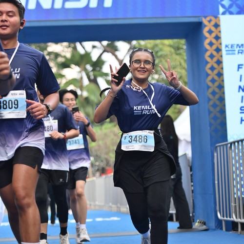 Race photo from KEMLU RUN 2026