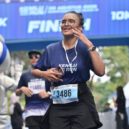 Race photo from KEMLU RUN 2026