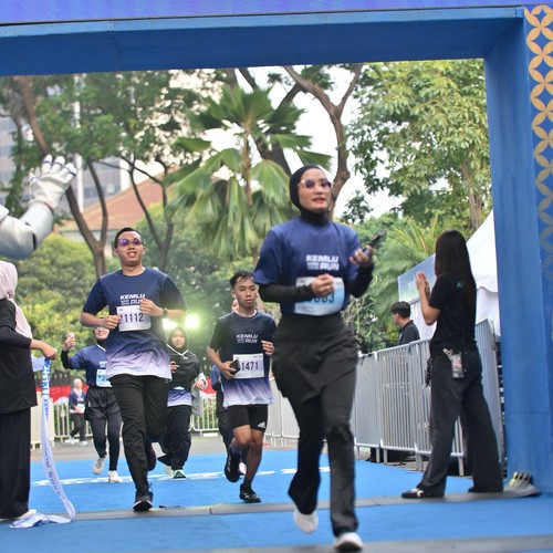 Race photo from KEMLU RUN 2026