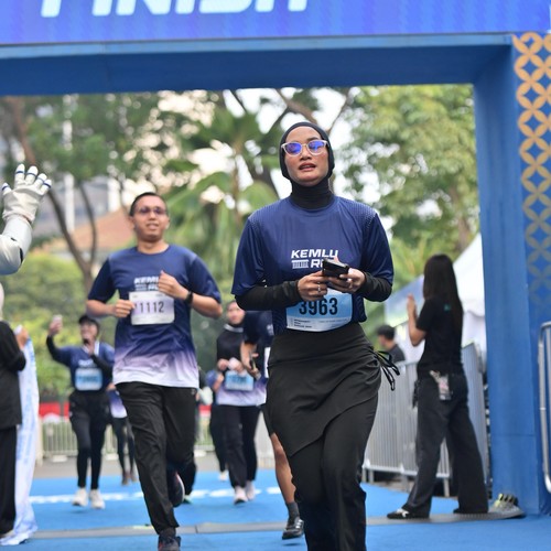 Race photo from KEMLU RUN 2026