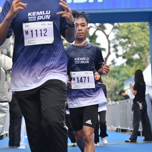 Race photo from KEMLU RUN 2026