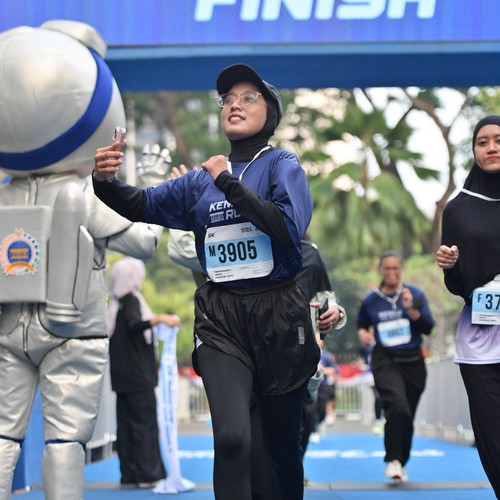 Race photo from KEMLU RUN 2026
