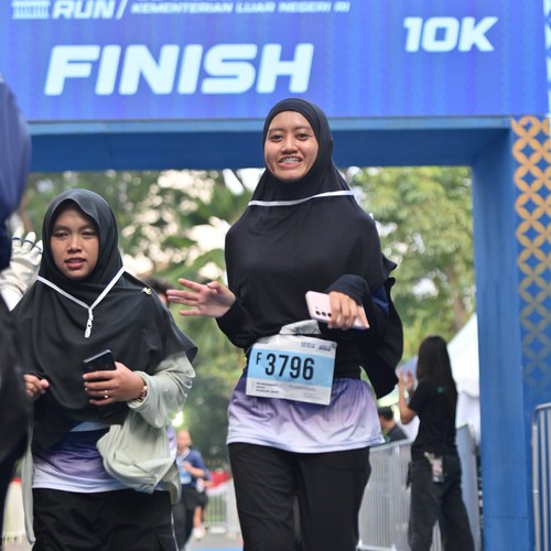 Race photo from KEMLU RUN 2026