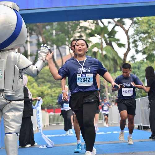 Race photo from KEMLU RUN 2026