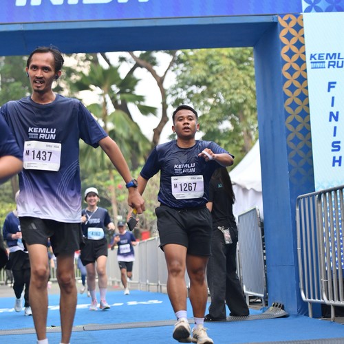 Race photo from KEMLU RUN 2026