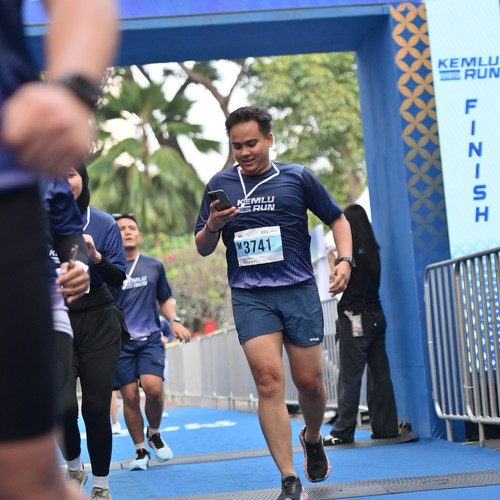 Race photo from KEMLU RUN 2026