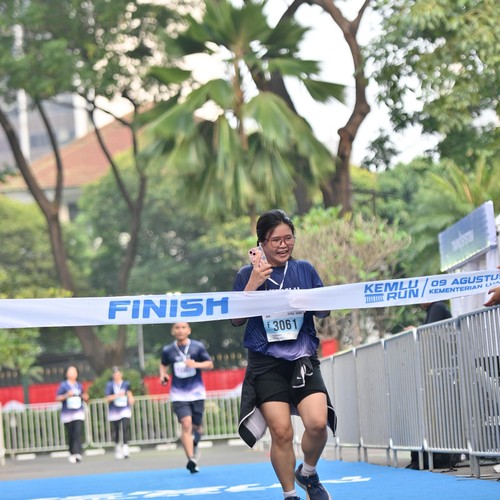 Race photo from KEMLU RUN 2026