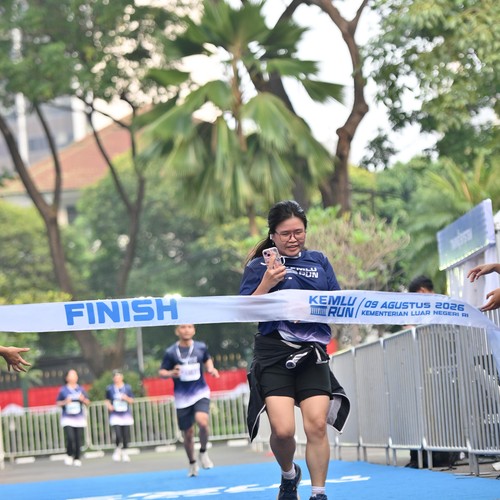 Race photo from KEMLU RUN 2026