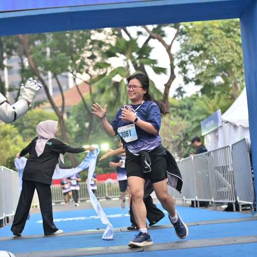 Race photo from KEMLU RUN 2026