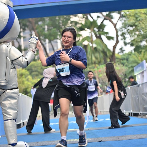 Race photo from KEMLU RUN 2026