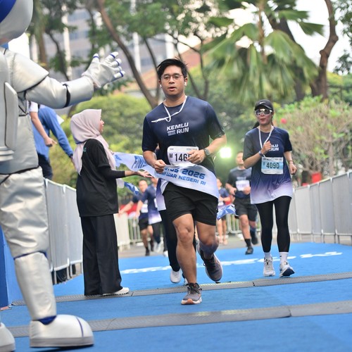 Race photo from KEMLU RUN 2026