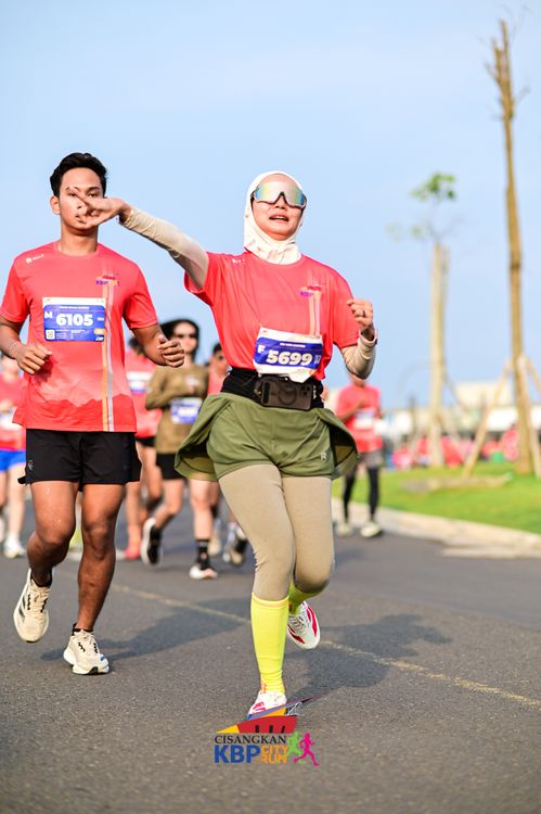 Race photo from CISANGKAN KBP CITY RUN 2025