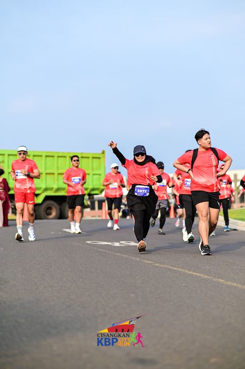 Race photo from CISANGKAN KBP CITY RUN 2025