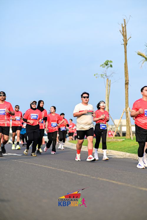 Race photo from CISANGKAN KBP CITY RUN 2025
