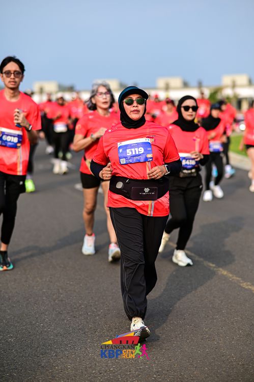 Race photo from CISANGKAN KBP CITY RUN 2025