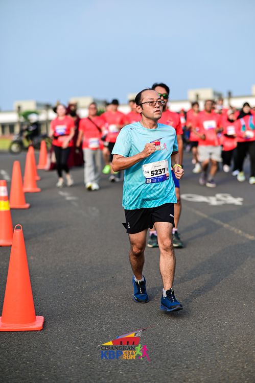 Race photo from CISANGKAN KBP CITY RUN 2025