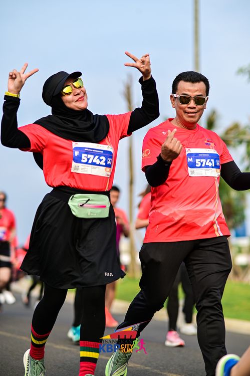 Race photo from CISANGKAN KBP CITY RUN 2025