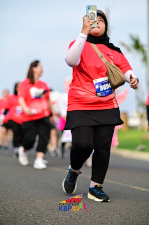 Race photo from CISANGKAN KBP CITY RUN 2025