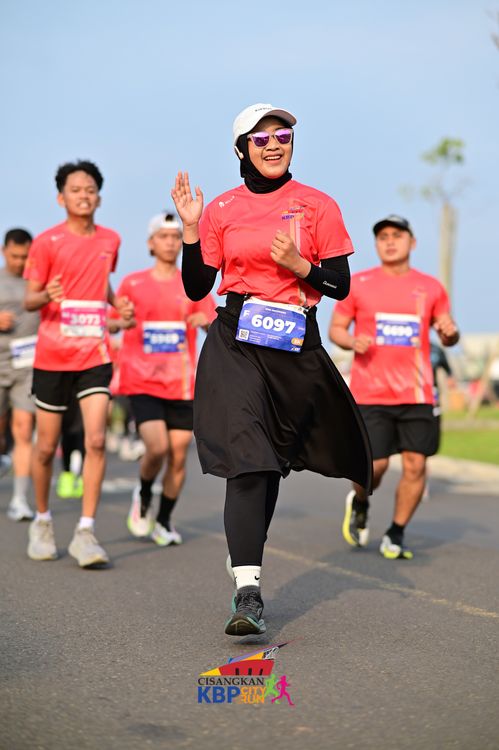 Race photo from CISANGKAN KBP CITY RUN 2025