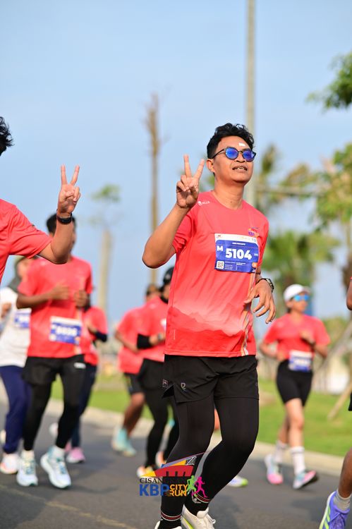Race photo from CISANGKAN KBP CITY RUN 2025