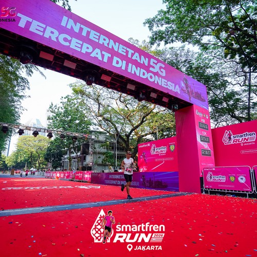 Race photo from SMARTFREN RUN 2026