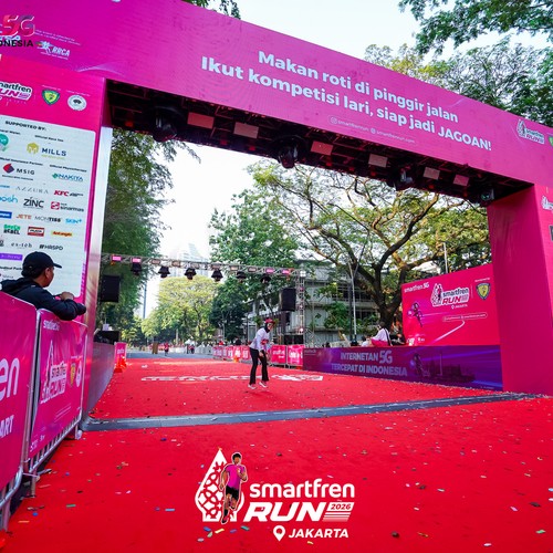 Race photo from SMARTFREN RUN 2026