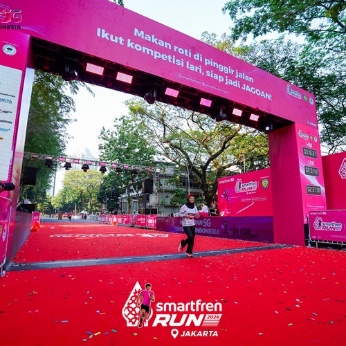 Race photo from SMARTFREN RUN 2026